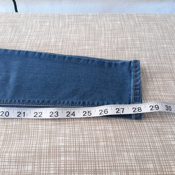 MUDD Jeans Juniors Size 5 FLX Stretch High Rise Jean Legging Distressed Denim - Picture 9 of 10